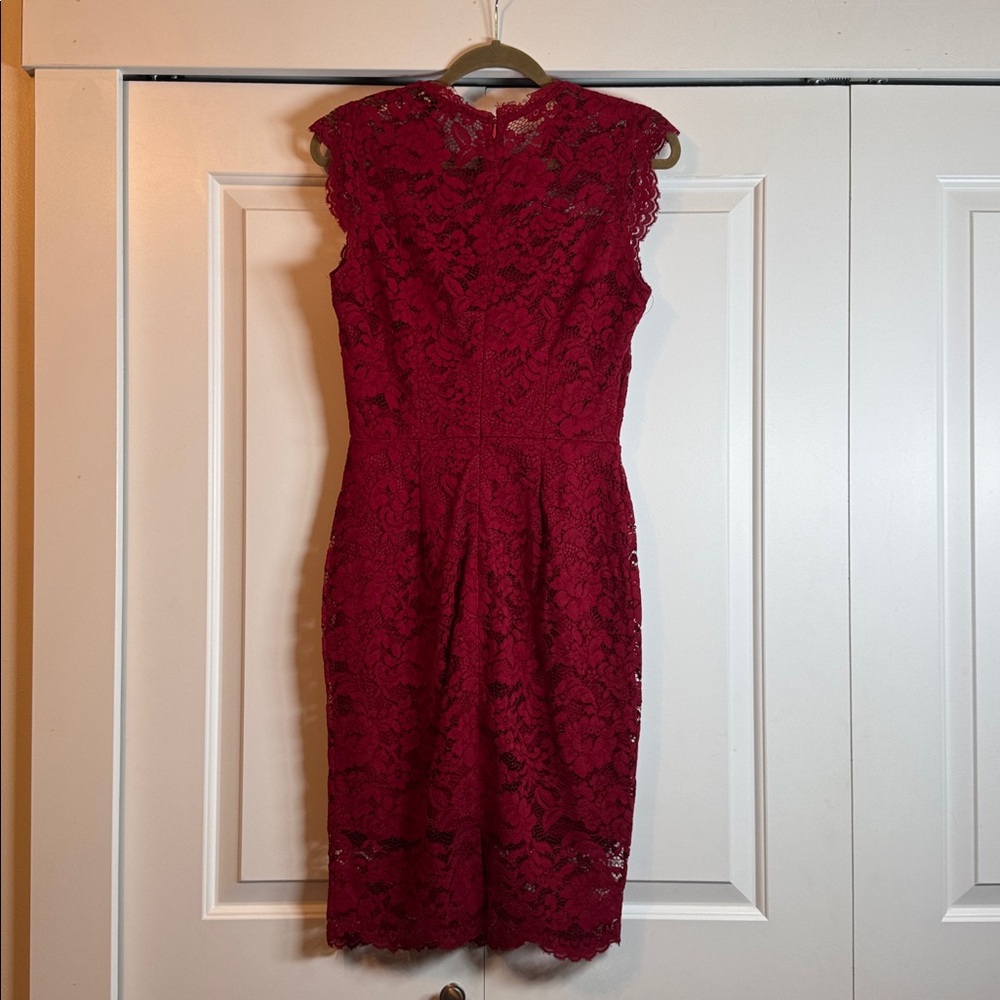 Miusol Women's Retro Floral Lace Slim Evening Cocktail Dress - Picture 5 of 5